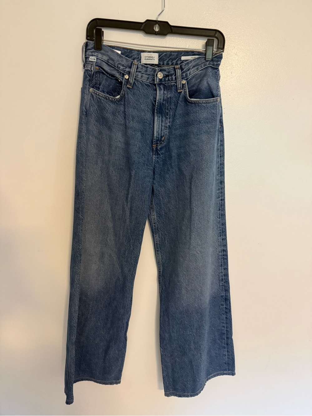 Citizens Of Humanity Jeans Paloma Wide Leg in Siesta Blue Denim - Picture 4 of 10
